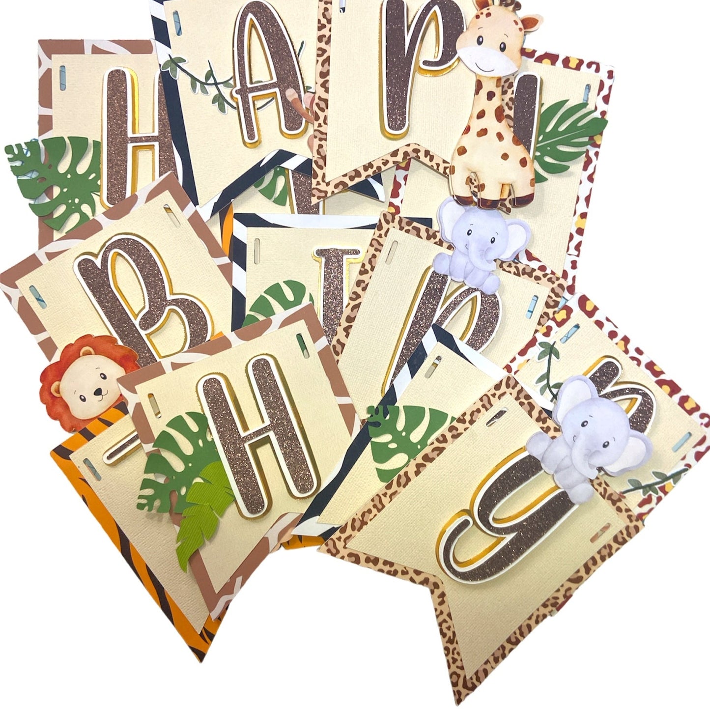 safari jungle party supplies hand made