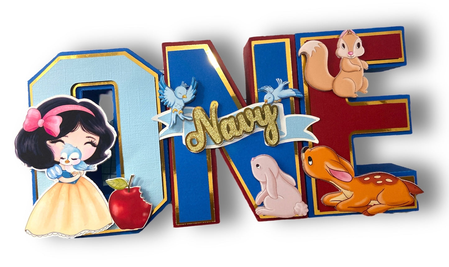 Fairest Maiden 3D Letters