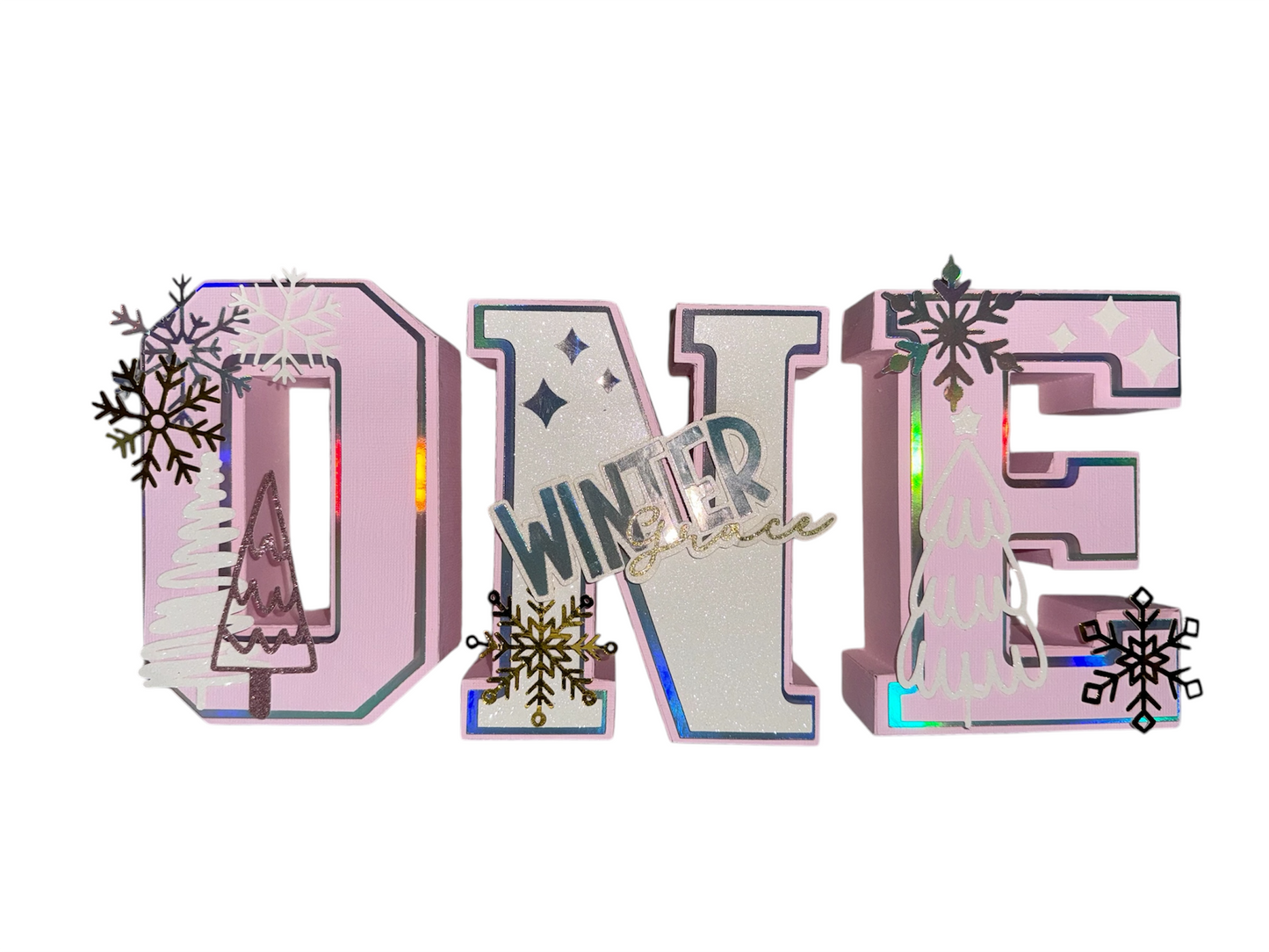 Winter Onederland 3D Letters