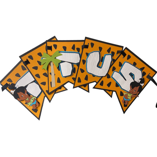 stone family happy birthday banner