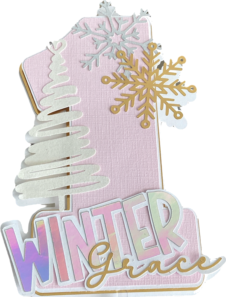 Winter One-derland Smash Cake Topper