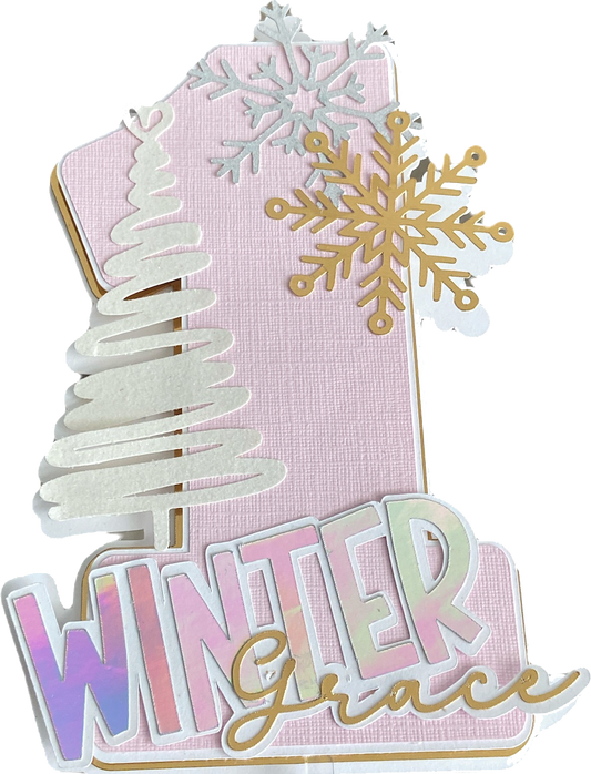 Winter One-derland Smash Cake Topper