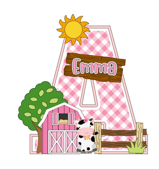 Moo I Am ONE Cow Large 3D letters