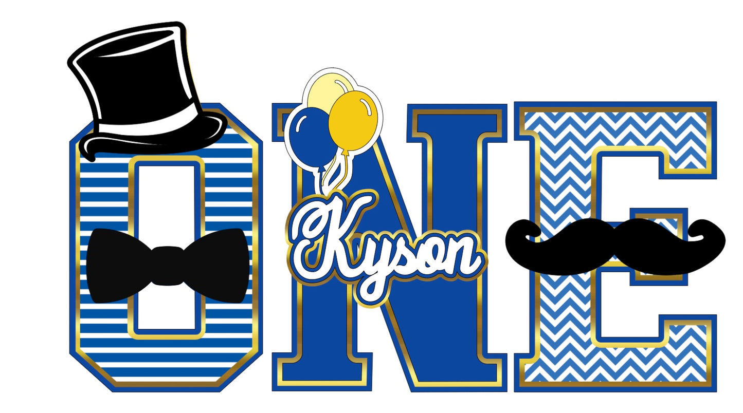 Mr ONEderful - Blue & Gold