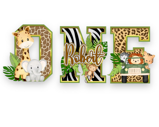 Jungle Safari - 3D Letters