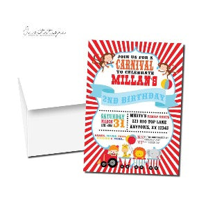 Carnival Theme Party Invitations - Invitetique