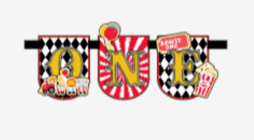 Vintage Circus High Chair Banner