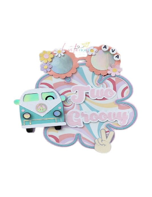 Groovy Birthday Cake Topper