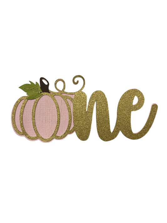 Pumpkin Smash Cake Topper - Pink