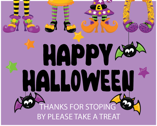 halloween party yard banner