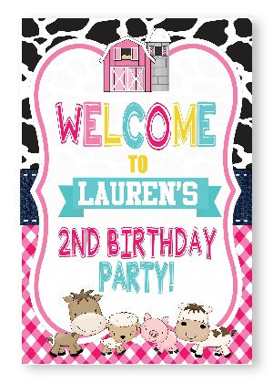 Cowgirl Barnyard - PInk