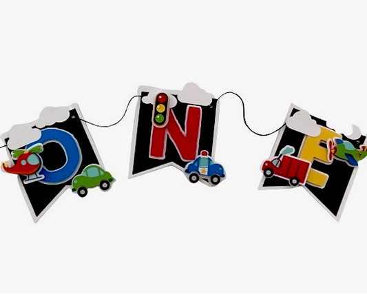 Transportation High Chair banner