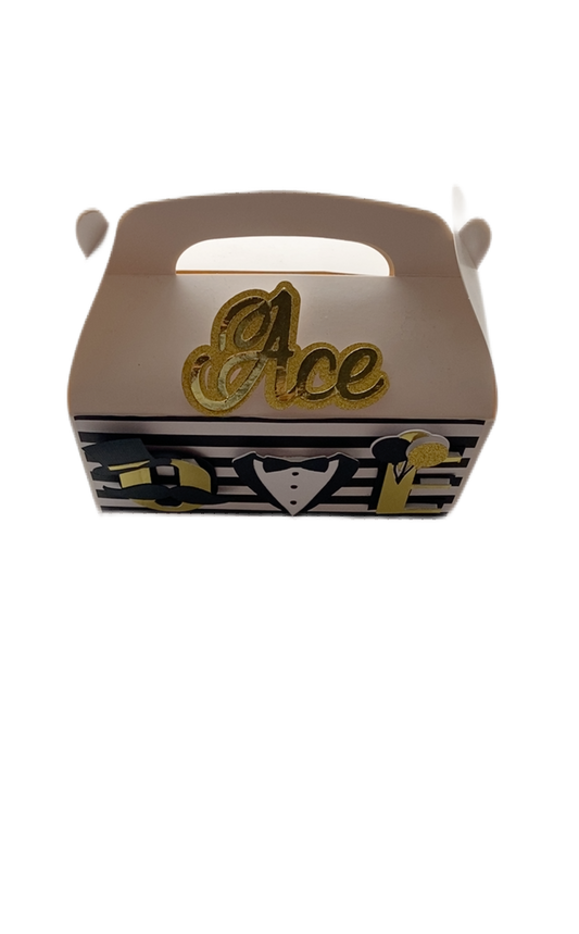Mr. Onederful Gable favor box