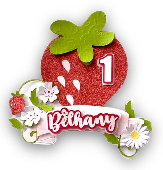 Strawberry Cake Topper