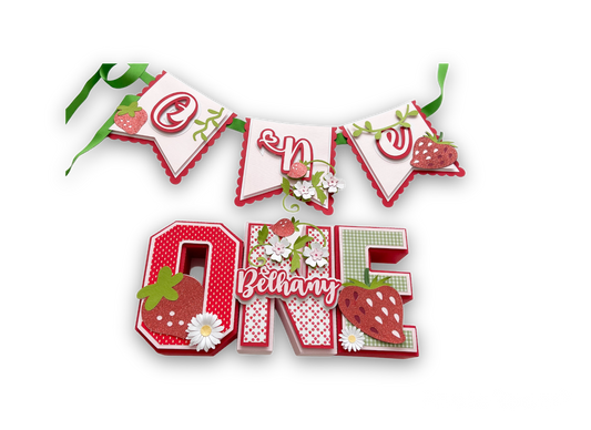 Strawberry High Chair Banner