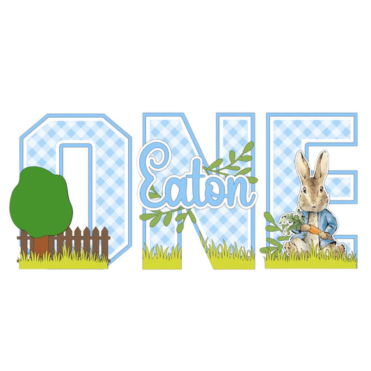 Peter Rabbit 3D Letters