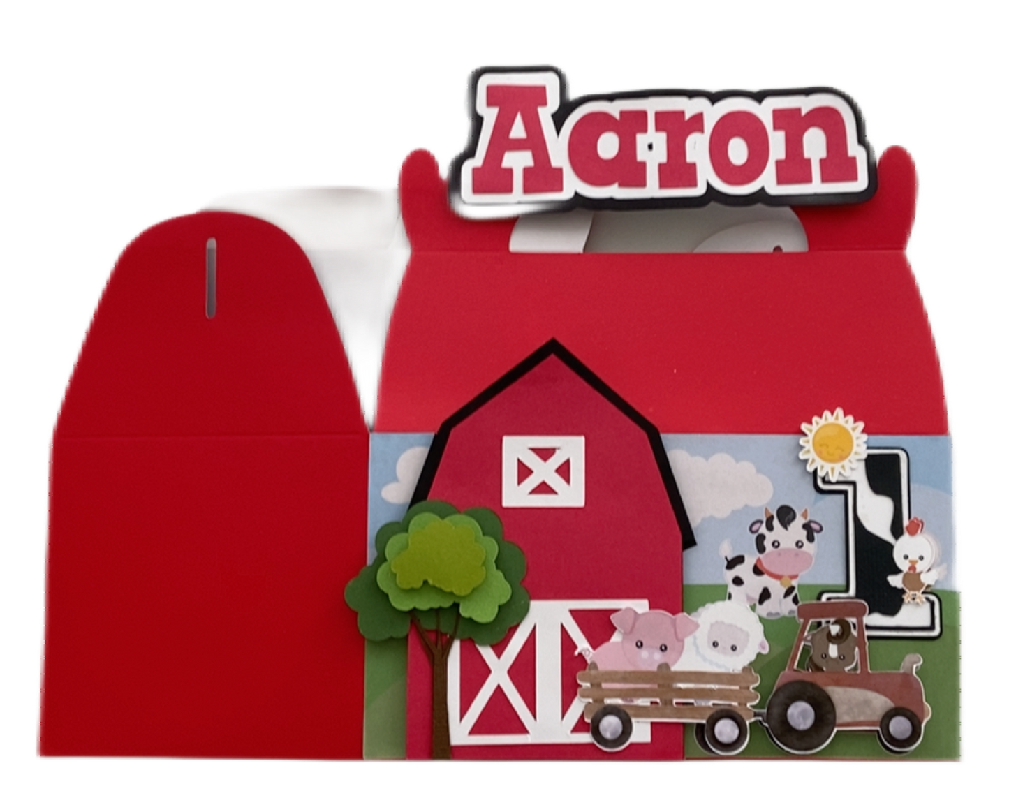 Farm barnyard birthday favor bags