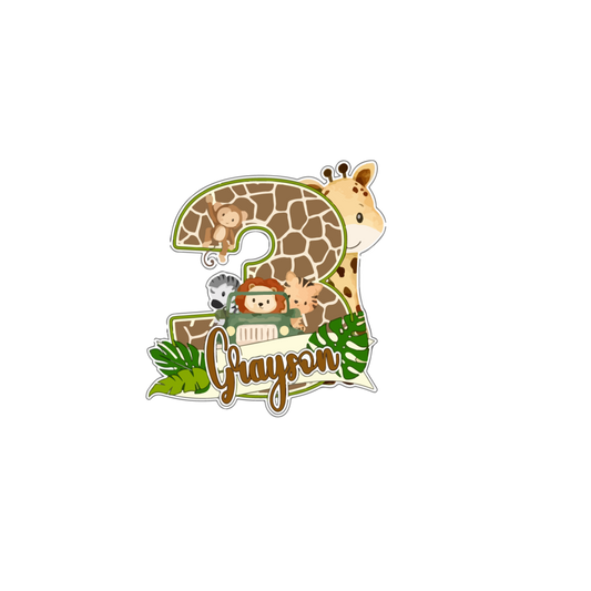 Young wild and three cake topper