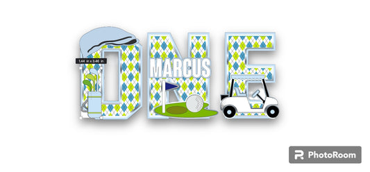 Hole In ONE 3D Letters