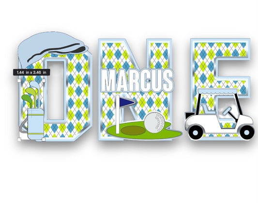 Hole In ONE 3D Letters