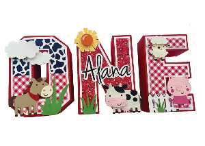 Farm barnyard birthday decor