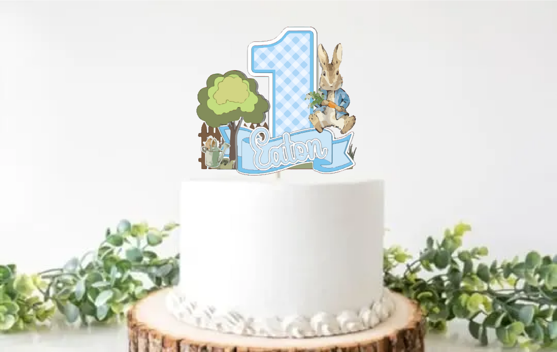 Peter Rabbit Cake Topper - Blue – Glitzytique